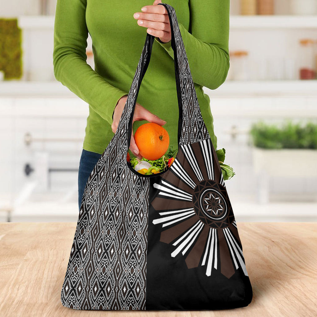 Mabuhay Philippines Festival Grocery Bag Araw Tnalak Modern Filipiniana Inspired