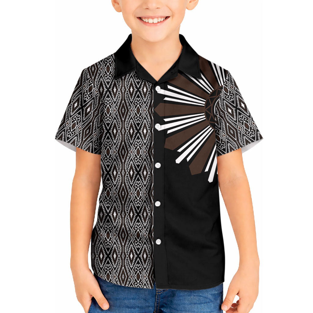 Mabuhay Philippines Festival Kid Hawaiian Shirt Araw Tnalak Modern Filipiniana Inspired