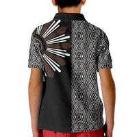 Mabuhay Philippines Festival Kid Polo Shirt Araw Tnalak Modern Filipiniana Inspired
