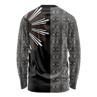 Mabuhay Philippines Festival Long Sleeve Shirt Araw Tnalak Modern Filipiniana Inspired