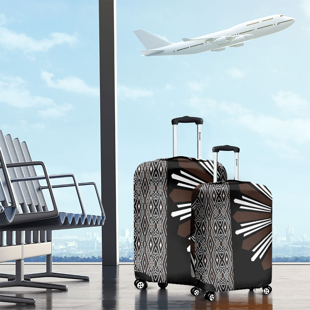 Mabuhay Philippines Festival Luggage Cover Araw Tnalak Modern Filipiniana Inspired
