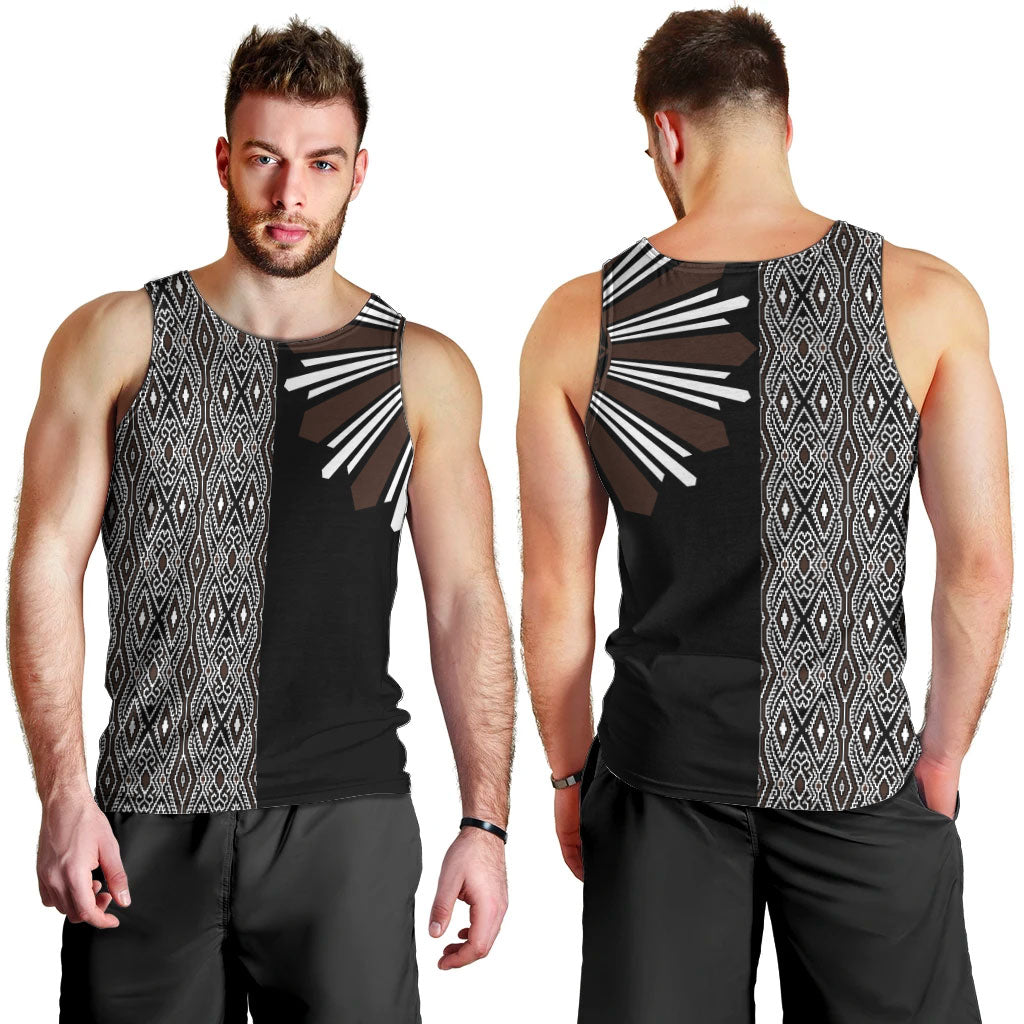 Mabuhay Philippines Festival Men Tank Top Araw Tnalak Modern Filipiniana Inspired