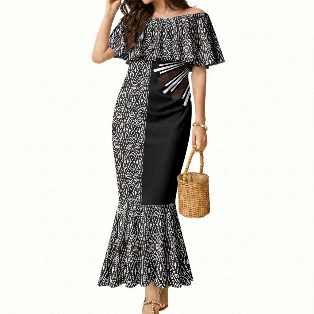 Mabuhay Philippines Festival Mermaid Dress Araw Tnalak Modern Filipiniana Inspired