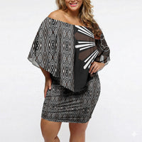 Mabuhay Philippines Festival Off Shoulder Short Dress Araw Tnalak Modern Filipiniana Inspired