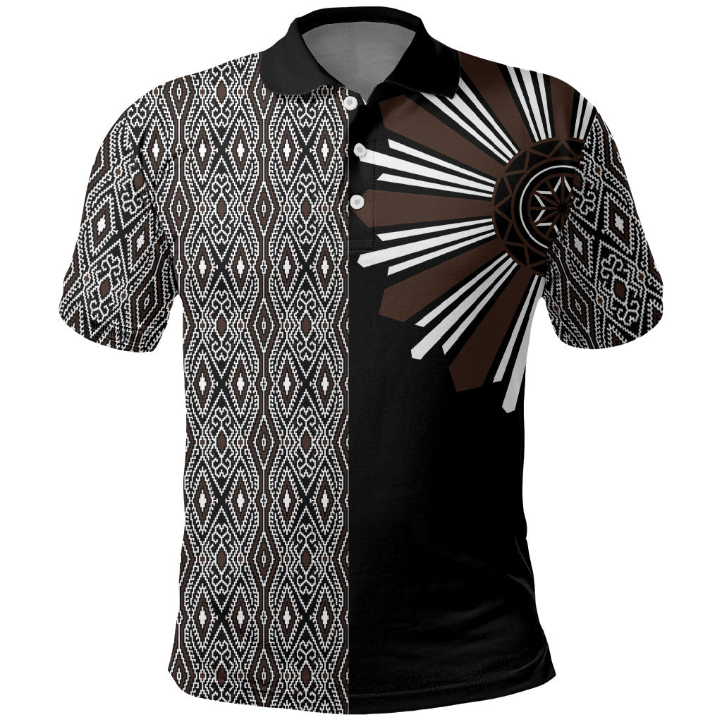 Mabuhay Philippines Festival Polo Shirt Araw Tnalak Modern Filipiniana Inspired