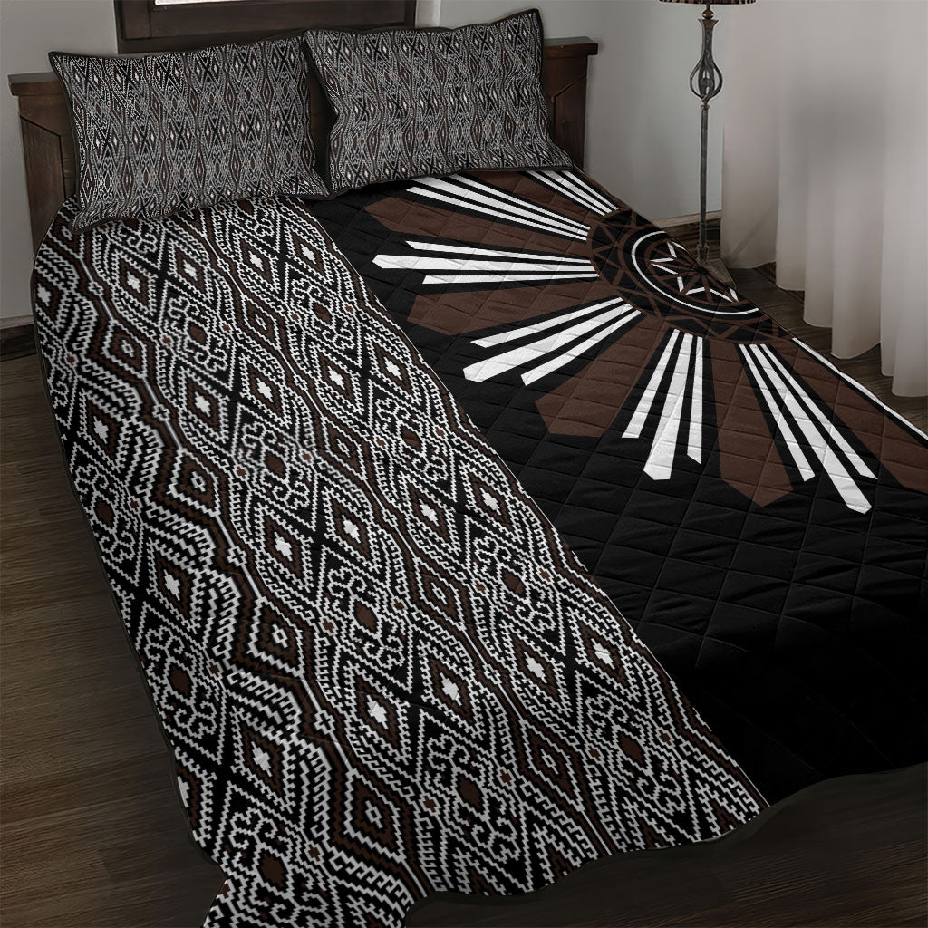 Mabuhay Philippines Festival Quilt Bed Set Araw Tnalak Modern Filipiniana Inspired