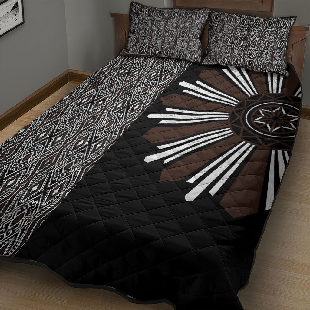 Mabuhay Philippines Festival Quilt Bed Set Araw Tnalak Modern Filipiniana Inspired