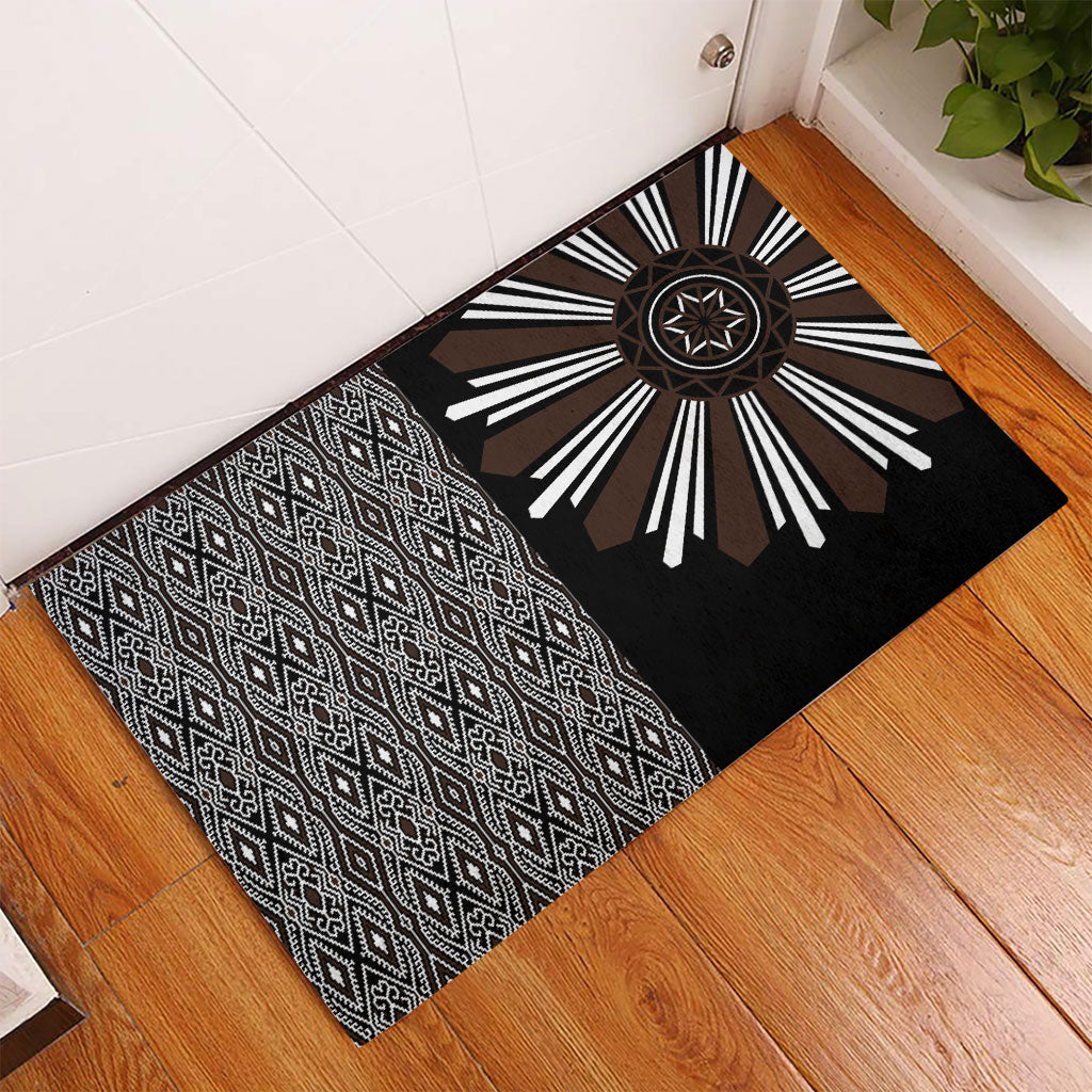 Mabuhay Philippines Festival Rubber Doormat Araw Tnalak Modern Filipiniana Inspired