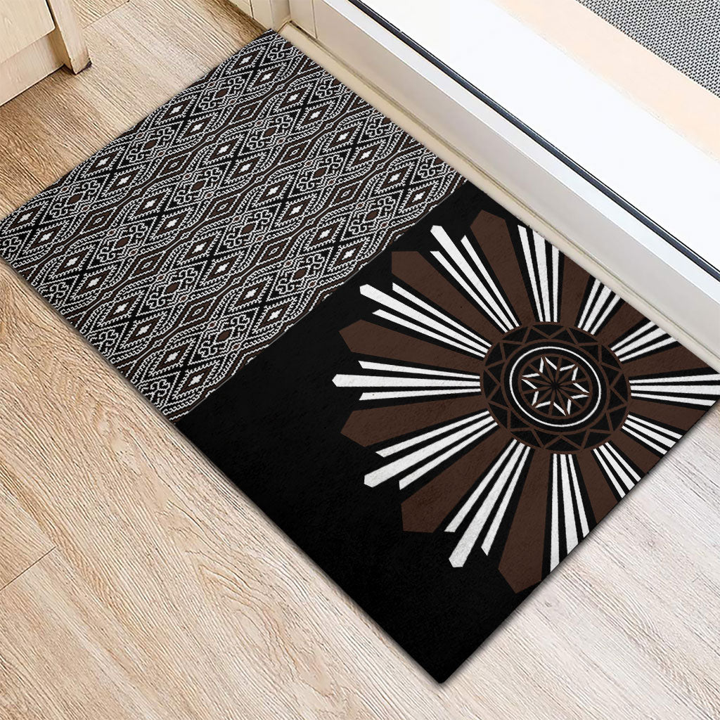 Mabuhay Philippines Festival Rubber Doormat Araw Tnalak Modern Filipiniana Inspired