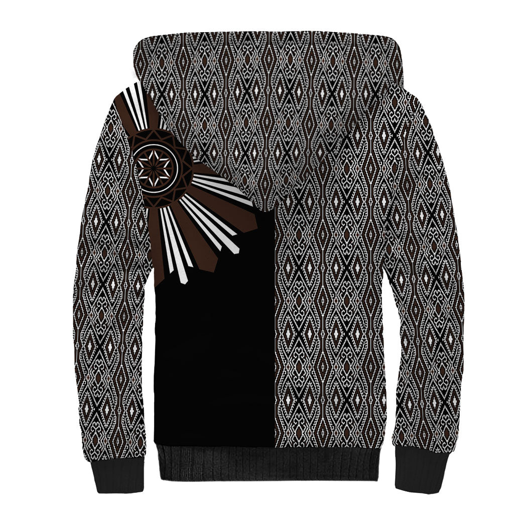 Mabuhay Philippines Festival Sherpa Hoodie Araw Tnalak Modern Filipiniana Inspired