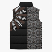 Mabuhay Philippines Festival Sleeveless Puffer Jacket Araw Tnalak Modern Filipiniana Inspired