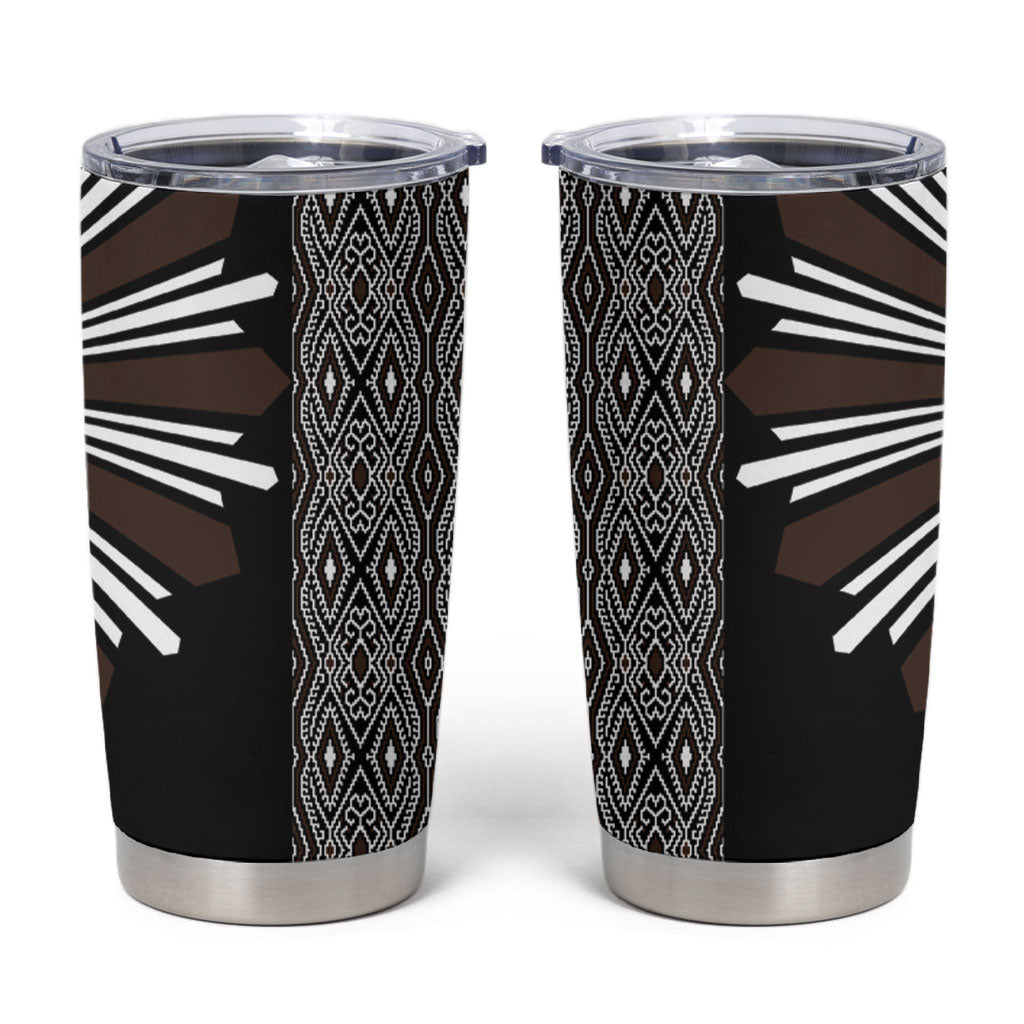 Mabuhay Philippines Festival Tumbler Cup Araw Tnalak Modern Filipiniana Inspired