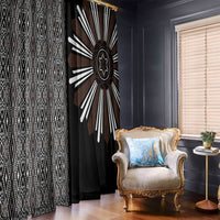 Mabuhay Philippines Festival Window Curtain Araw Tnalak Modern Filipiniana Inspired
