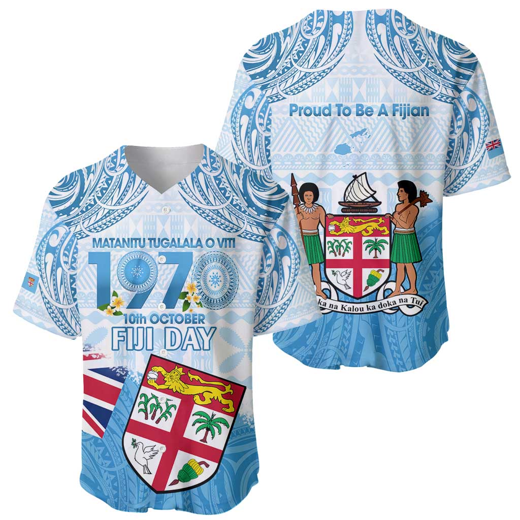 Fiji Day 1970 Baseball Jersey Proud To Be A Fijian Tapa Pattern LT14 - Polynesian Pride