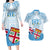 Fiji Day 1970 Couples Matching Long Sleeve Bodycon Dress and Hawaiian Shirt Proud To Be A Fijian Tapa Pattern
