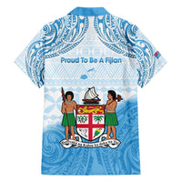 Fiji Day 1970 Family Matching Long Sleeve Bodycon Dress and Hawaiian Shirt Proud To Be A Fijian Tapa Pattern