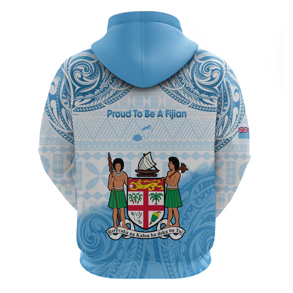 Fiji Day 1970 Hoodie Proud To Be A Fijian Tapa Pattern LT14 - Polynesian Pride