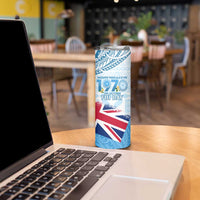 Fiji Day 1970 Skinny Tumbler Proud To Be A Fijian Tapa Pattern LT14 - Polynesian Pride