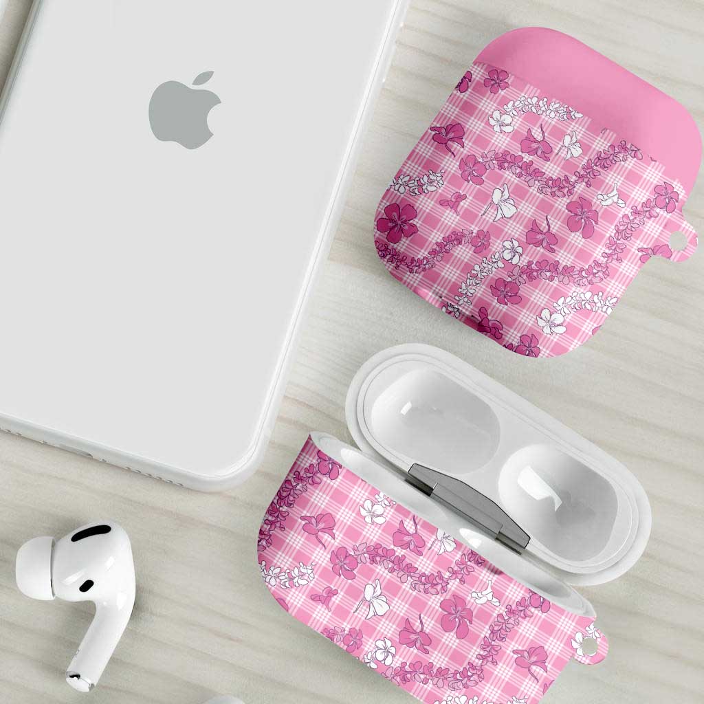 Alaka Aloha Hawaii AirPods Case Plumeria Lei With Palaka Motif - Polynesian Pride