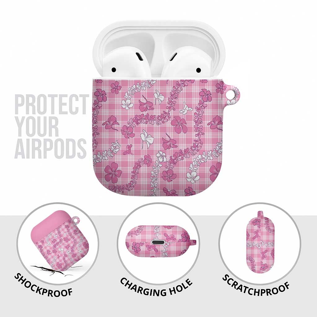 Alaka Aloha Hawaii AirPods Case Plumeria Lei With Palaka Motif - Polynesian Pride