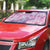 Alaka Aloha Hawaii Auto Sun Shade Plumeria Lei With Palaka Motif - Polynesian Pride