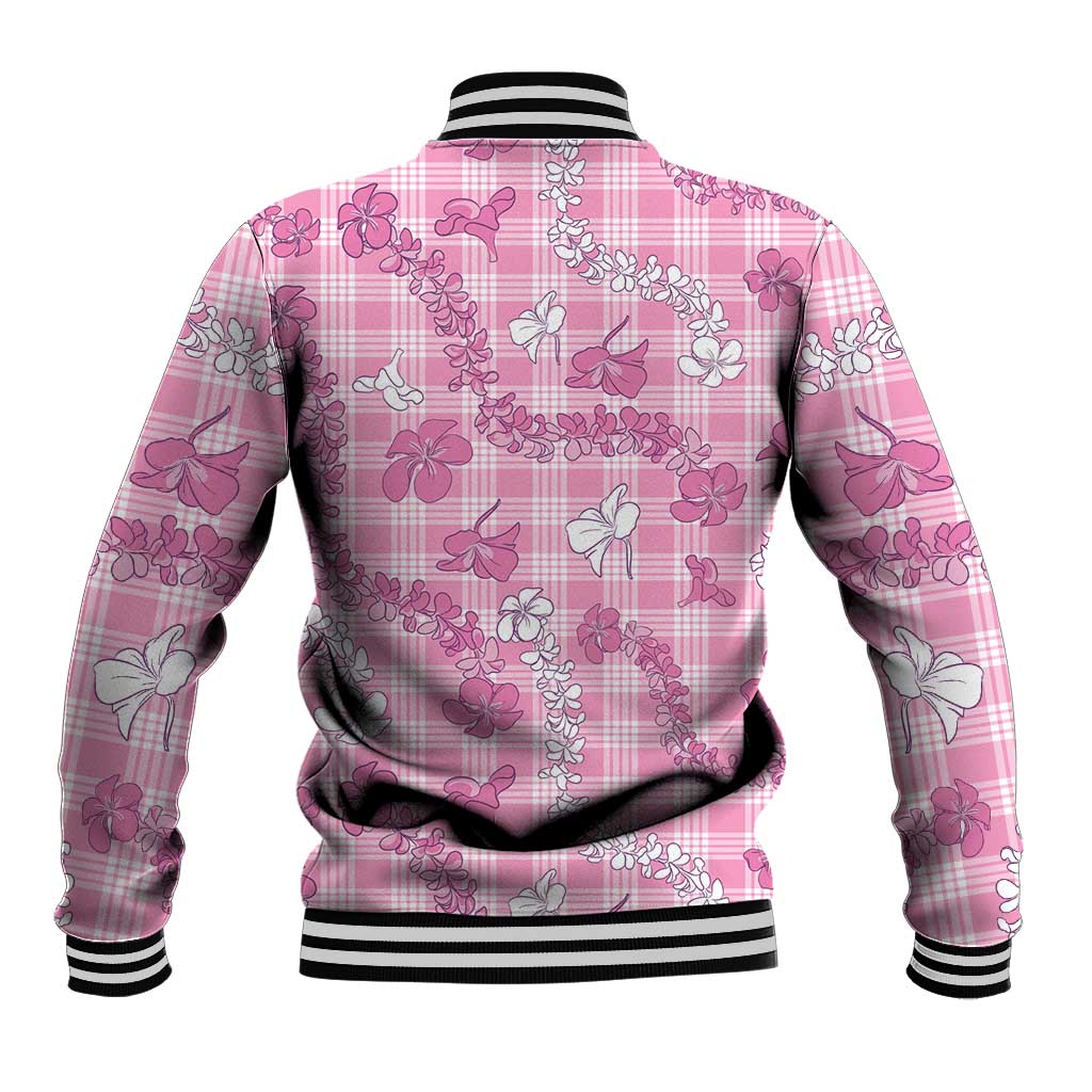 Alaka Aloha Hawaii Baseball Jacket Plumeria Lei With Palaka Motif LT14 - Polynesian Pride