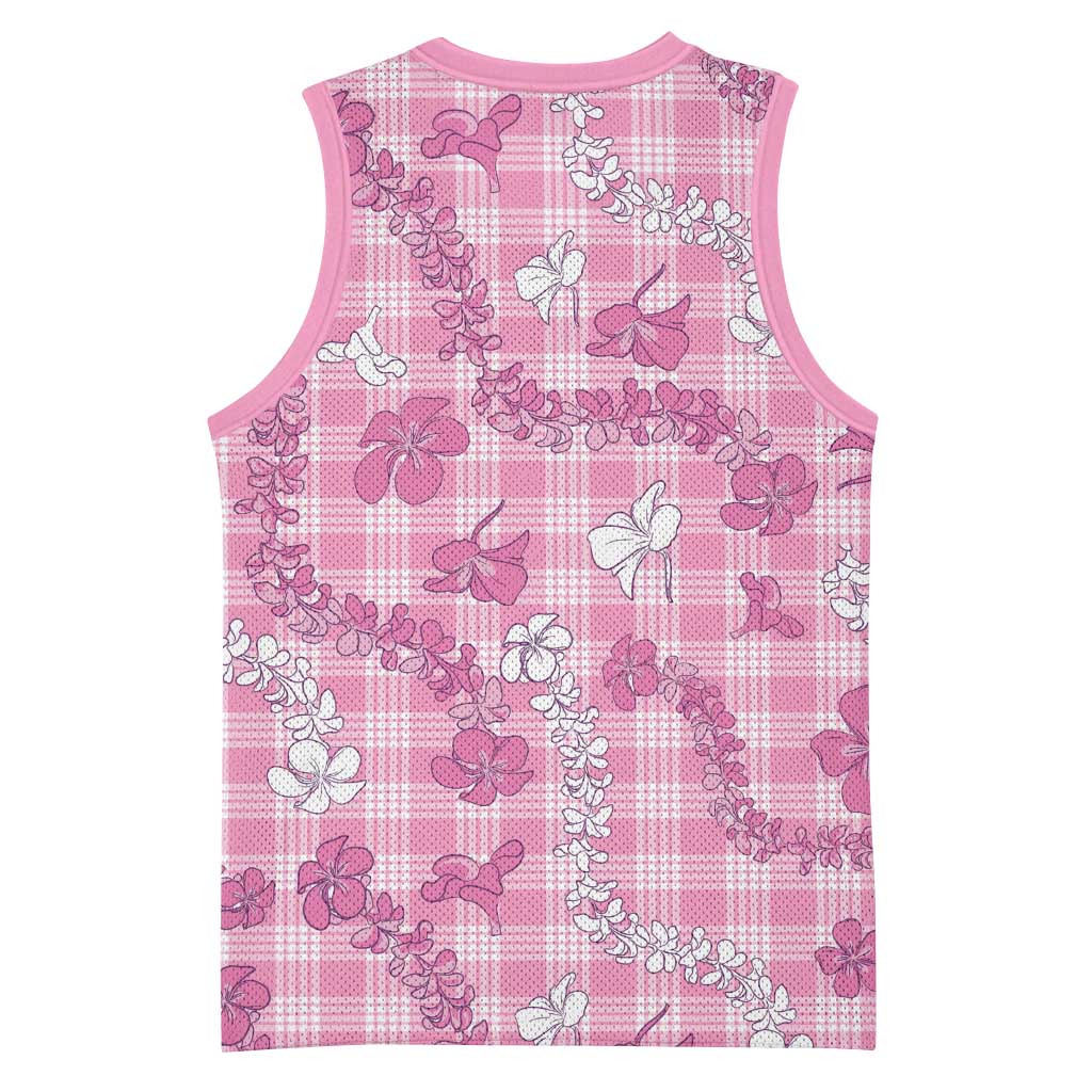 Alaka Aloha Hawaii Basketball Jersey Plumeria Lei With Palaka Motif LT14 - Polynesian Pride