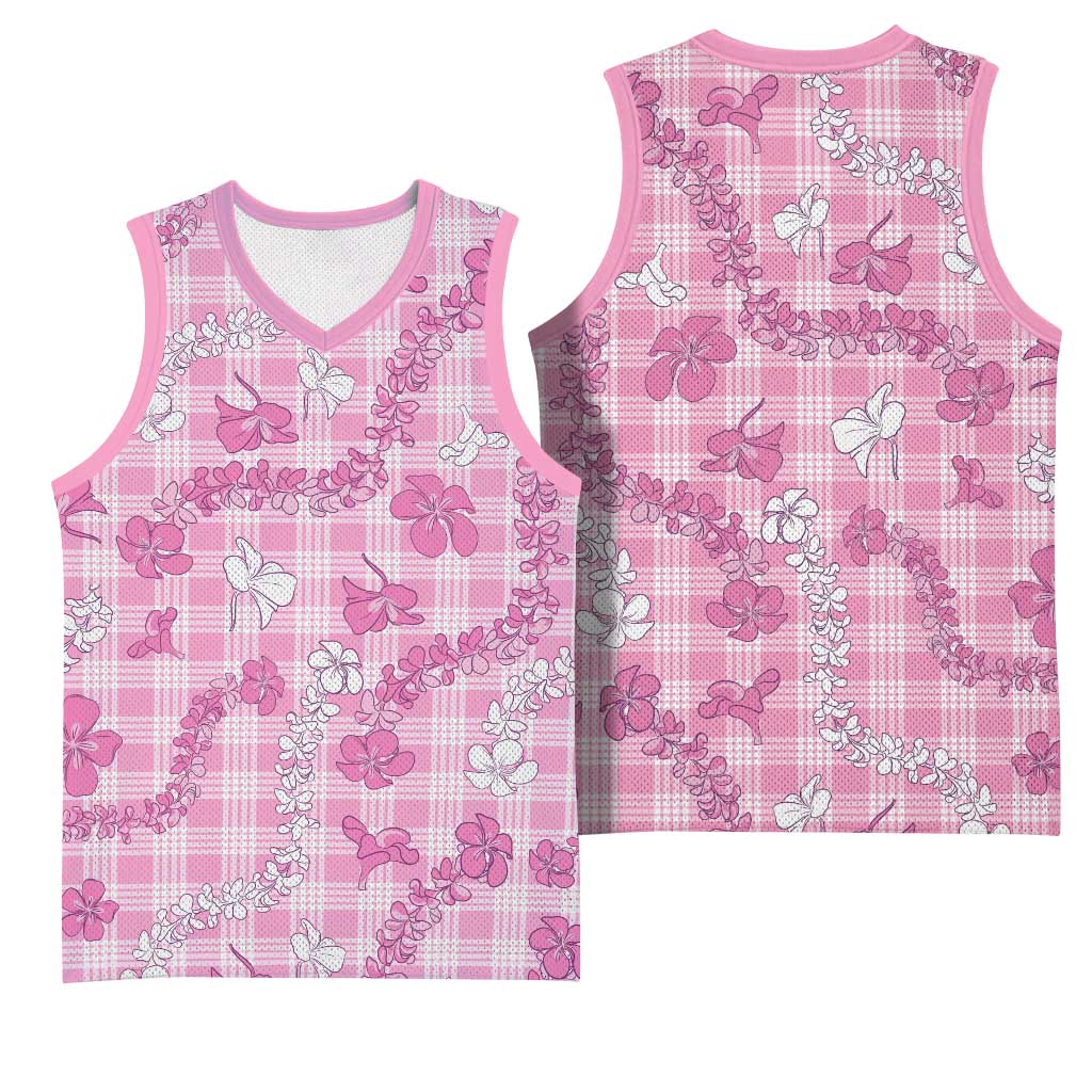 Alaka Aloha Hawaii Basketball Jersey Plumeria Lei With Palaka Motif LT14 - Polynesian Pride