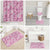 Alaka Aloha Hawaii Bathroom Set Plumeria Lei With Palaka Motif - Polynesian Pride