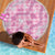 Alaka Aloha Hawaii Beach Blanket Plumeria Lei With Palaka Motif - Polynesian Pride
