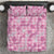 Alaka Aloha Hawaii Bedding Set Plumeria Lei With Palaka Motif - Polynesian Pride