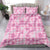 Alaka Aloha Hawaii Bedding Set Plumeria Lei With Palaka Motif - Polynesian Pride