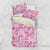 Alaka Aloha Hawaii Bedding Set Plumeria Lei With Palaka Motif - Polynesian Pride