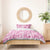 Alaka Aloha Hawaii Bedding Set Plumeria Lei With Palaka Motif - Polynesian Pride