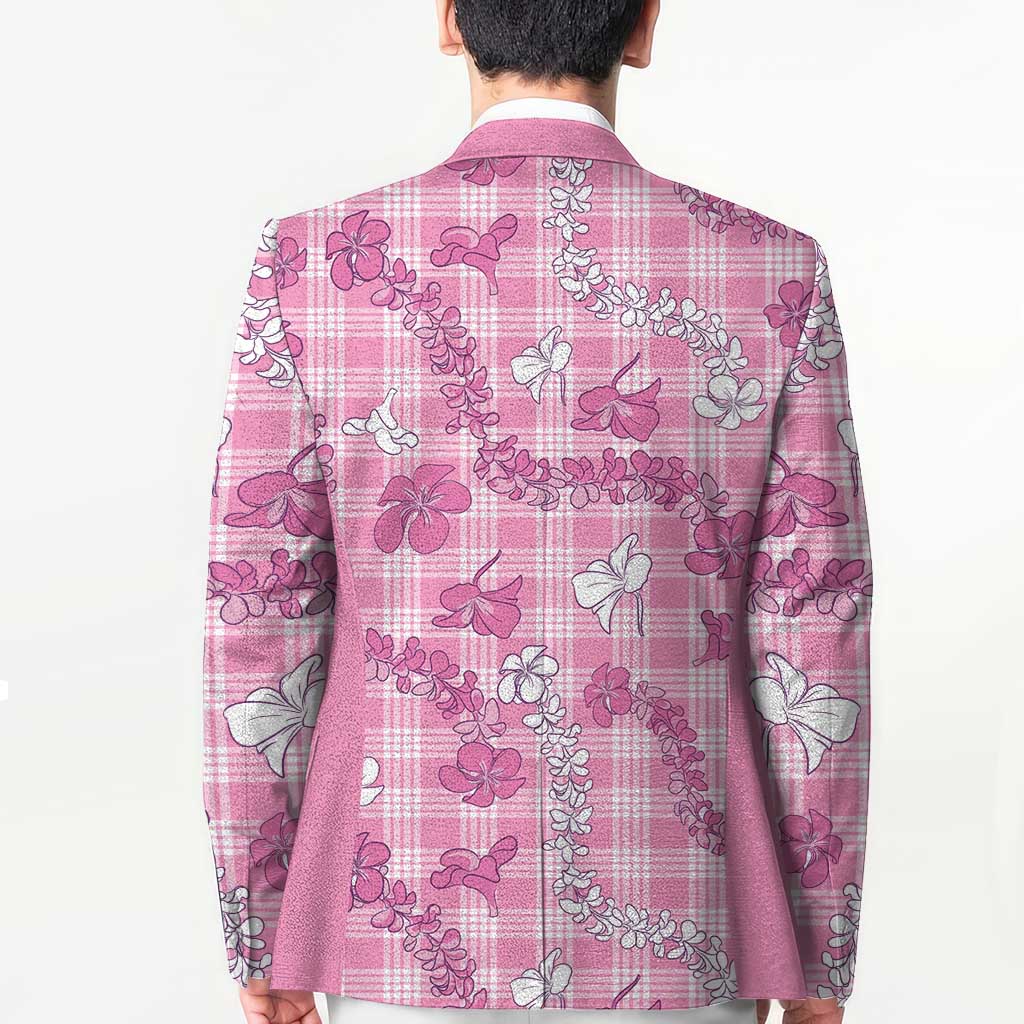 Alaka Aloha Hawaii Blazer Plumeria Lei With Palaka Motif - Polynesian Pride