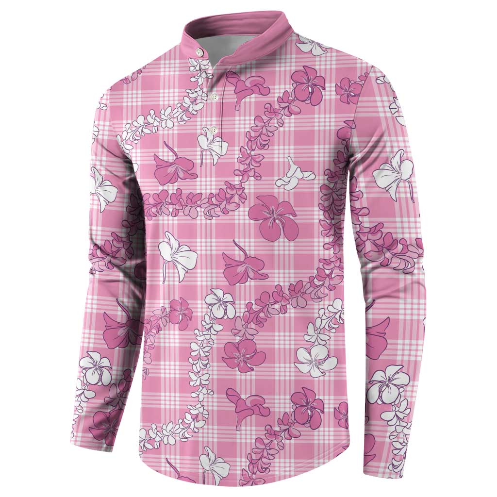Alaka Aloha Hawaii Button Sweatshirt Plumeria Lei With Palaka Motif LT14 - Polynesian Pride