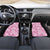 Alaka Aloha Hawaii Car Mats Plumeria Lei With Palaka Motif - Polynesian Pride