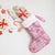 Alaka Aloha Hawaii Christmas Stocking Plumeria Lei With Palaka Motif - Polynesian Pride