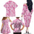 Alaka Aloha Hawaii Family Matching Off The Shoulder Long Sleeve Dress and Hawaiian Shirt Plumeria Lei With Palaka Motif - Polynesian Pride