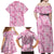 Alaka Aloha Hawaii Family Matching Off Shoulder Maxi Dress and Hawaiian Shirt Plumeria Lei With Palaka Motif - Polynesian Pride