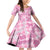 Alaka Aloha Hawaii Family Matching Off Shoulder Short Dress and Hawaiian Shirt Plumeria Lei With Palaka Motif - Polynesian Pride