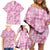 Alaka Aloha Hawaii Family Matching Off Shoulder Short Dress and Hawaiian Shirt Plumeria Lei With Palaka Motif - Polynesian Pride