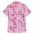 Alaka Aloha Hawaii Family Matching Short Sleeve Bodycon Dress and Hawaiian Shirt Plumeria Lei With Palaka Motif - Polynesian Pride