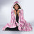 Alaka Aloha Hawaii Hooded Blanket Plumeria Lei With Palaka Motif - Polynesian Pride