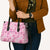 Alaka Aloha Hawaii Leather Bag Plumeria Lei With Palaka Motif - Polynesian Pride