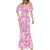 Alaka Aloha Hawaii Mermaid Dress Plumeria Lei With Palaka Motif - Polynesian Pride