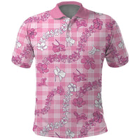Alaka Aloha Hawaii Polo Shirt Plumeria Lei With Palaka Motif - Polynesian Pride