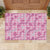 Alaka Aloha Hawaii Rubber Doormat Plumeria Lei With Palaka Motif - Polynesian Pride