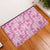 Alaka Aloha Hawaii Rubber Doormat Plumeria Lei With Palaka Motif - Polynesian Pride