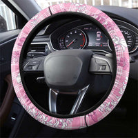 Alaka Aloha Hawaii Steering Wheel Cover Plumeria Lei With Palaka Motif - Polynesian Pride